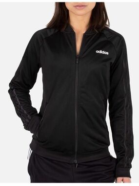 adidas Black Full-Zip Athletic Jacket